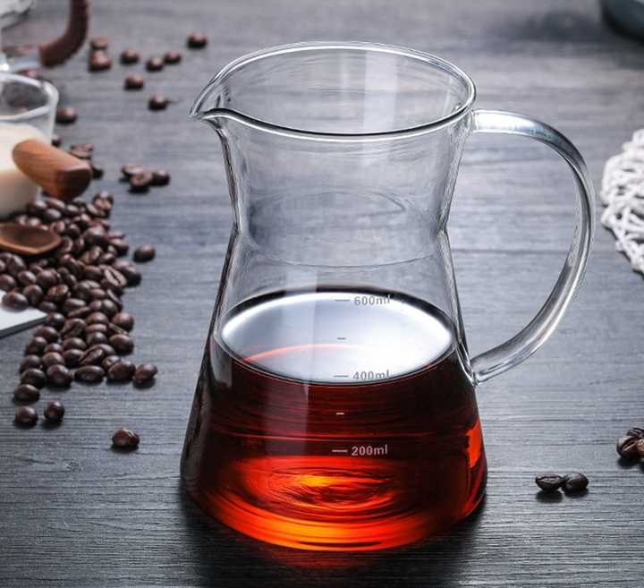Better Koffee Decanter Yung Style with Handle  Clear 400ML