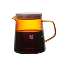 Better Koffee Hiroshi Server With Flat Wooden Lid Amber 500ML