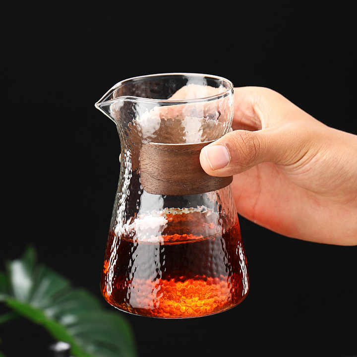 Better Koffee Decanter with Wooden Sleeve Niagra Style Clear 75ML