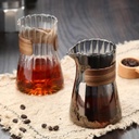 Better Koffee Decanter with Wooden Sleeve Niagra Style Clear 75ML