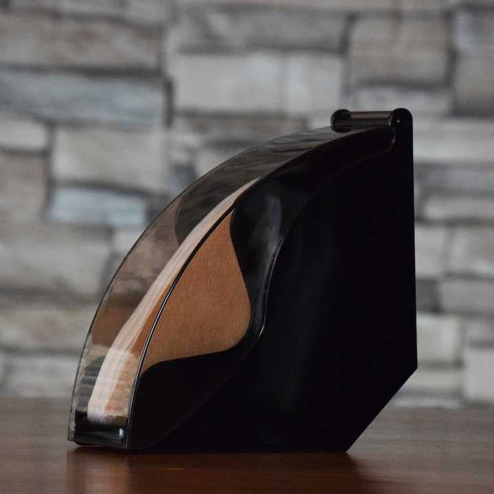 JDMON Snail Plastic Paper Filter Holder Black