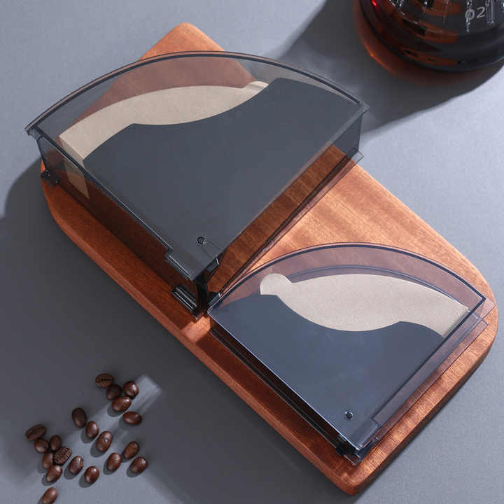 JDMON Snail Plastic Paper Filter Holder Mini Black