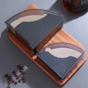 JDMON Snail Plastic Paper Filter Holder Mini Black