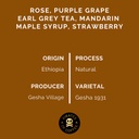 Pirates Geisha Village OMA#120 - Ethiopia Natural (100g)