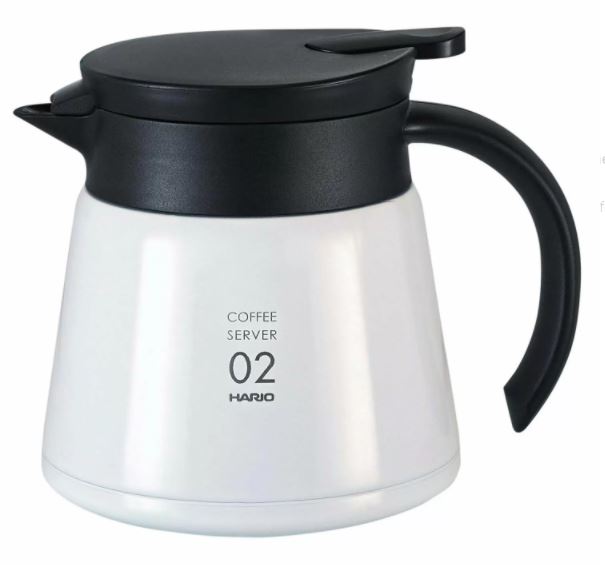 Hario V60 Insulated Stainless Steel Server 600 - White