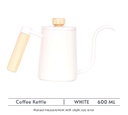 Better Koffee Manual Brewing Artisan Kettle 600ML - White