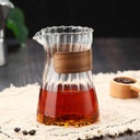 Better Koffee Decanter with Wooden Sleeve Niagra Style Clear 75ML