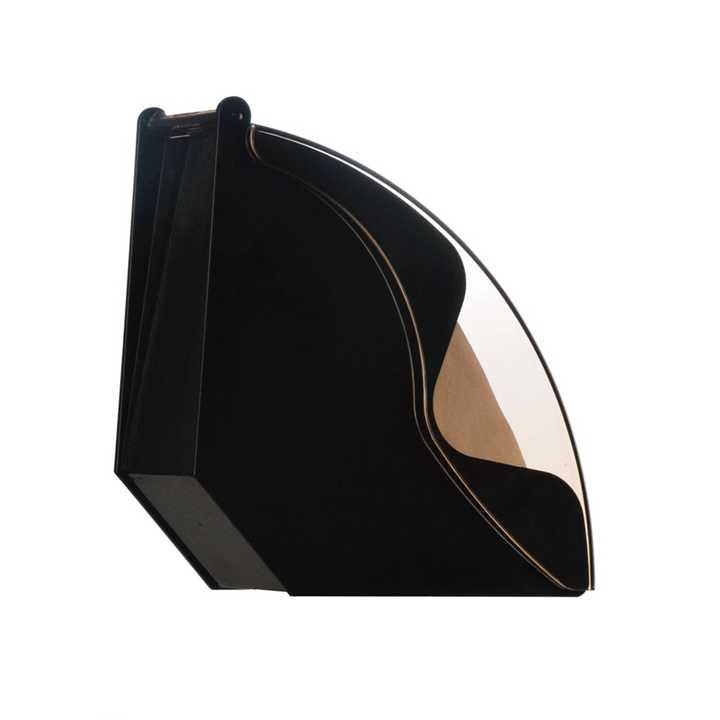 JDMON Snail Plastic Paper Filter Holder Black