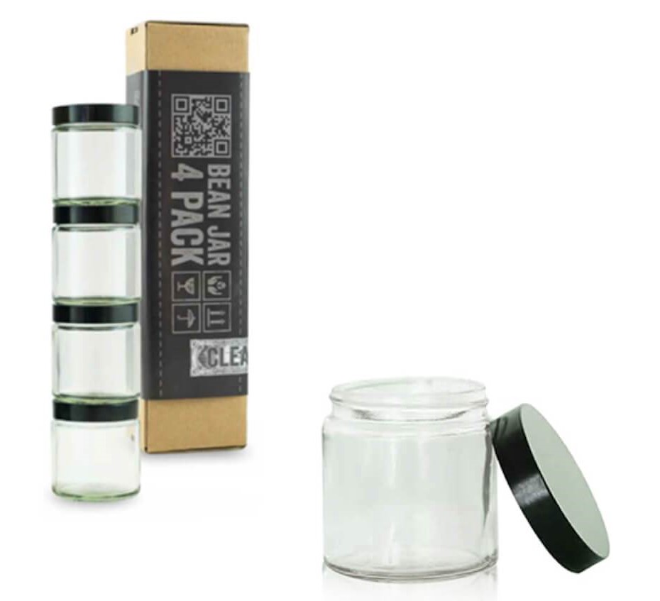 Comandante Bean Jar 4pack Clear