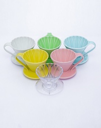 [SX01505] Cafec Arita Ware Flower Dripper Cup1