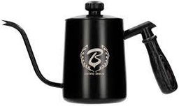 [SX00181] BS H4	Brewing Kettle 850ML With Thermometer			Black And Wool