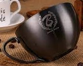 [SX00200] BS CC12	Stainless Steel Coffee Cups 250Ml 			Black