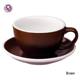 [C088-05BBR	Egg] 300ml Café Latte Cup (Brown)