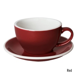 [C088-96BRE	Egg] 250ml Cappuccino Cup (Red)