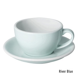 [C088-100BBL	Egg] 250ml Cappuccino Cup (River Blue)