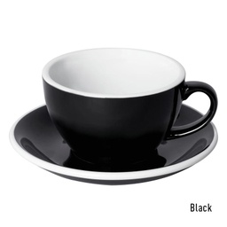[C088-93BBK	Egg] 250ml Cappuccino Cup (Black)