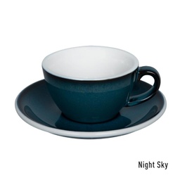 [C088-127BNS	Egg] 150ml Flat White Cup (Night Sky)