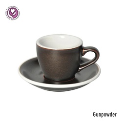[C088-90BGU	Egg] 80ml Espresso Cup (Gunpowder)