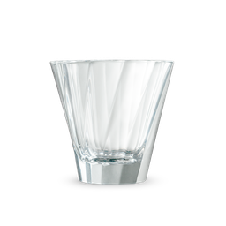 [G093-19B] Urban Glass	180ml Twisted Cappuccino Glass (Clear)