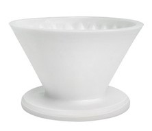 [SX00820] Timemore Crystal Eye Ceramic Dripper with Holder  White 01