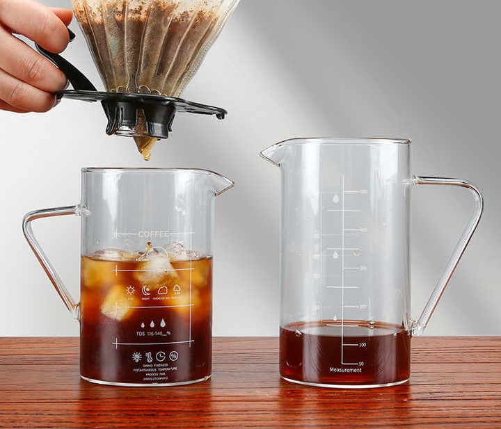 JDMON Flask Server Clear with handle 350ML