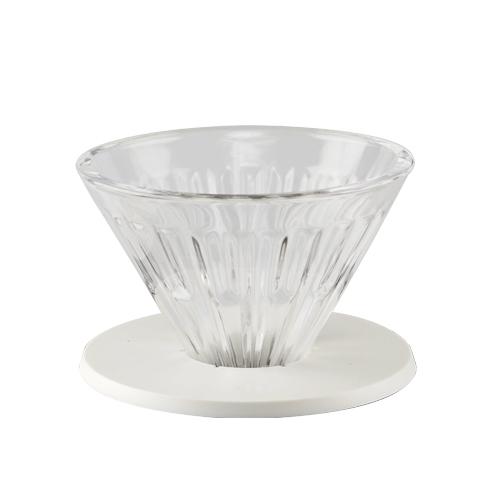 Timemore Crystal Eye Dripper with PC Holder 02 White