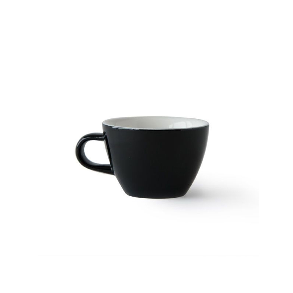 Acme Evolution Penguin/Black Flat White Cup 150ml, set of 6