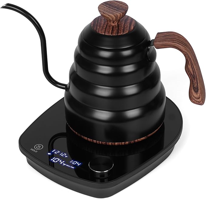 Better Koffee Artisan Brewing Temperature Controlled Electronic Kettle - Black