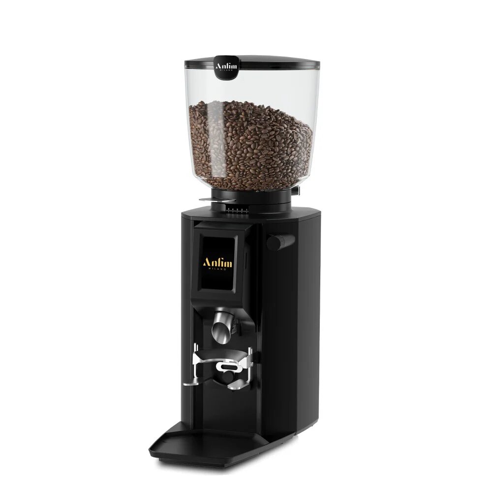 ANFIM Luna Black Espresso Coffee Grinder - 65 mm Burrs