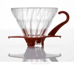 [SX00903] Hario V60 Glass Dripper 01 - Red