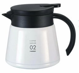 [SX00922] Hario V60 Insulated Stainless Steel Server 600 - White