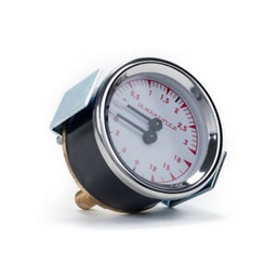 [L280.01] LM Double Scale Pressure Gauge White Linea Classic