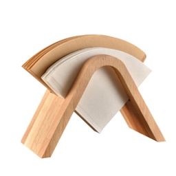 [SX01866] BS Wooden Paper Filter Holder V Shape