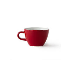 [SX01901] Acme Evolution Rata/Red Flat White Cup 150ml, set of 6