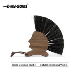 [SX02391] "Mhw Indian Brush 160 X140MM Walnut Horse Hair"