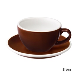 [C088-23BBR	Egg] 200ml Cappuccino Cup (Brown)