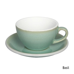 [C088-124BBI	Egg] 200ml Cappuccino Cup (Basil)