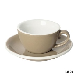 [C088-80BTP	Egg] 150ml Flat White Cup (Taupe)