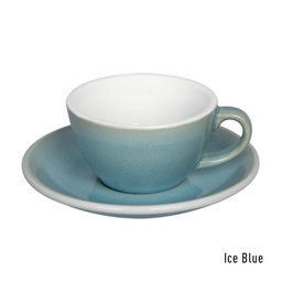 [C088-132BIB	Egg] 150ml Flat White Cup (Ice Blue)